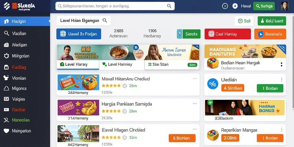 Tampilan antarmuka yang menarik dan user-friendly.