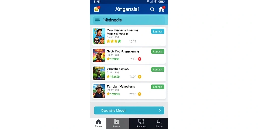 Tampilan fitur karakter unik dalam game.