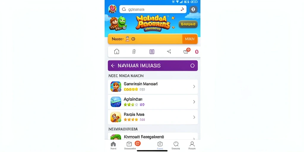 Tangkapan layar dari level pertama yang penuh warna.