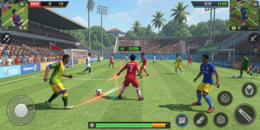 Screenshot menunjukkan tampilan utama permainan HARGATOTO dengan grafis yang menarik.