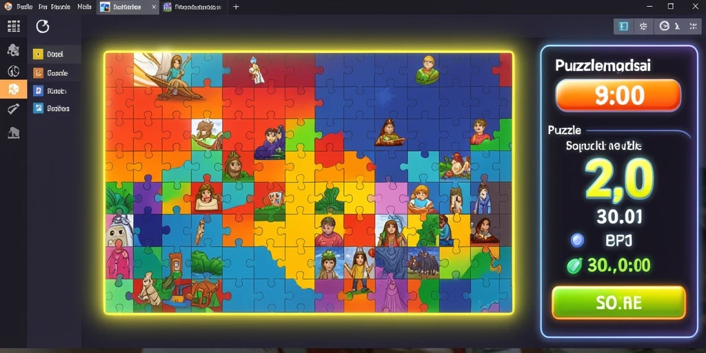 Screenshot menunjukkan karakter utama JUTA7 dengan latar belakang menawan.