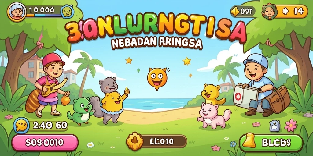 Tangkapan layar menampilkan grafis yang menawan.