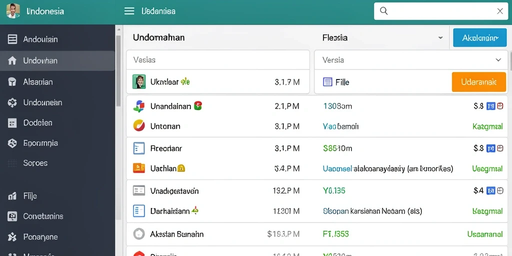 Tampilan awal yang menarik dan mudah dinavigasi.