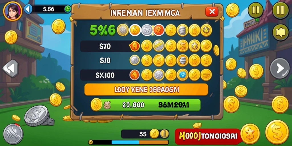 Tampilan awal yang menarik dengan karakter yang dinamis.
