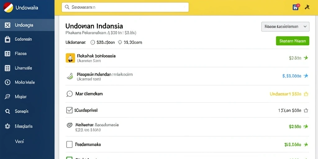 Tampilan antarmuka yang intuitif dan mudah digunakan.